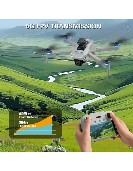 Dron CANKETEC S159 4K UHD con GPS y Gimbal EIS - 60 min vuelo