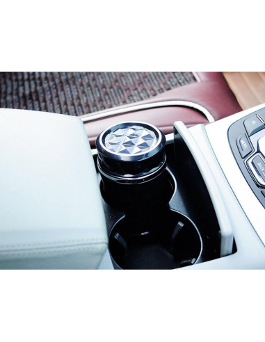 Cenicero de Auto Vurtne con Luz LED Azul Ignífugo