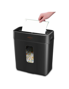 Destructora de papel VidaTeco P-4 6 hojas corte cruzado