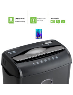 Trituradora de Papel Aurora AU895XA Corte Cruzado 8 Hojas 2