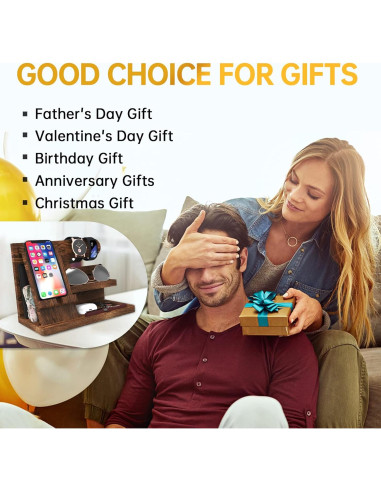 Organizador de Madera Iswabard para Escritorio 25,4x15 cm