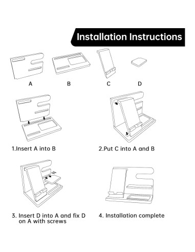 Organizador de Madera Iswabard para Escritorio 25,4x15 cm