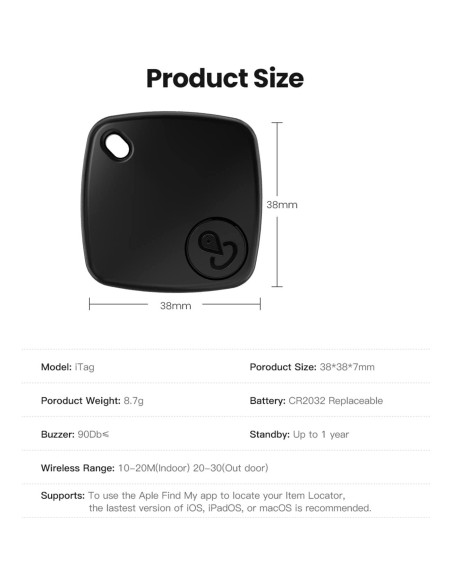 Rastreador Bluetooth SENCKIT 3 Pack para Llaves y Mascotas