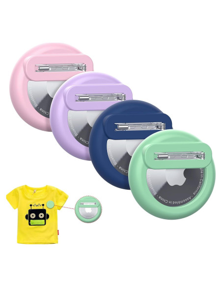 Soporte Oculto para AirTag de Apple - 4 Paquetes Silicona Niños Soporte Oculto para AirTag de Apple - 4 Paquetes Silicona Niños