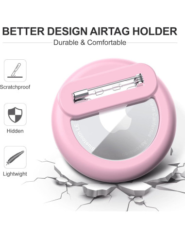 Soporte Oculto para AirTag de Apple - 4 Paquetes Silicona Niños