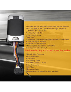 Rastreador GPS BAANOOL BN-303F 2G para Vehículos Impermeable 2