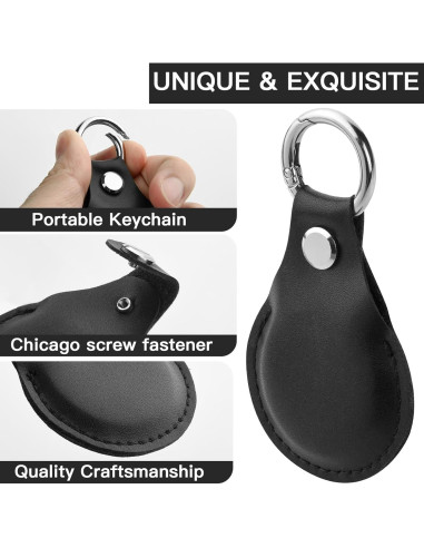 Funda Protectora Negra CaSZLUTION para Airtag y Chipolo