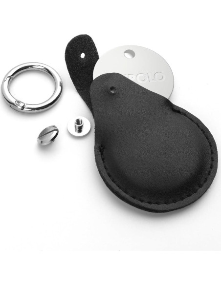 Funda Protectora Negra CaSZLUTION para Airtag y Chipolo