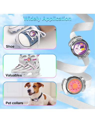 2 Fundas Impermeables para AirTag BIQIRE Unicornio y Donas