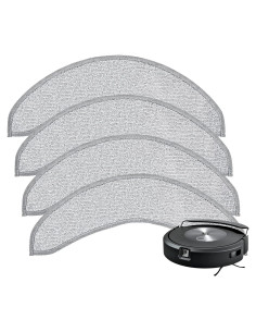 4 Almohadillas Reemplazo Microfibra Lacvik para iRobot j7+/j9+