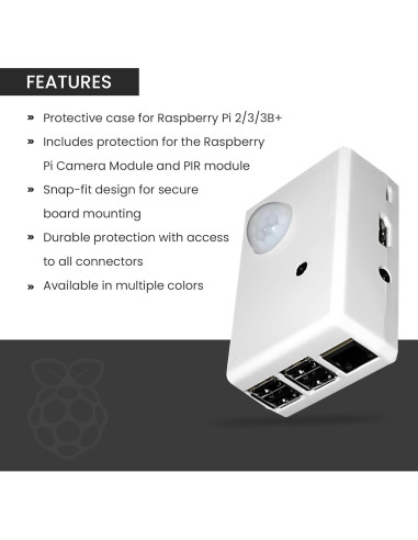 Caja protectora blanca SB Components para Raspberry Pi 2