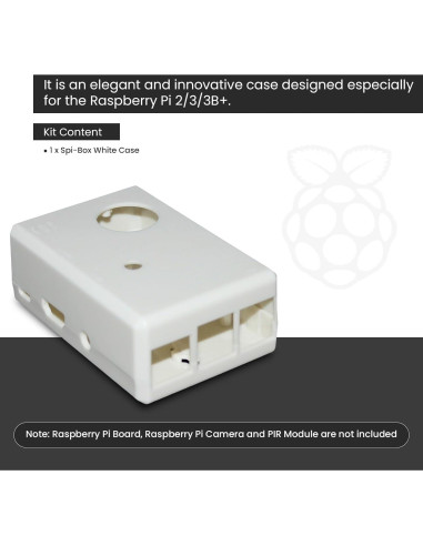 Caja protectora blanca SB Components para Raspberry Pi 2