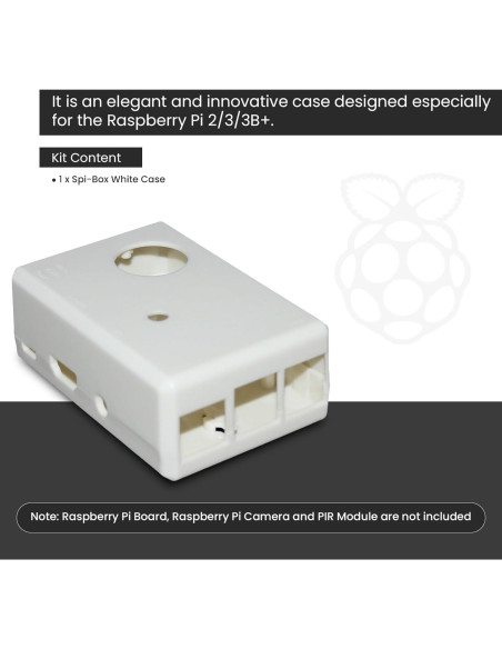 Caja protectora blanca SB Components para Raspberry Pi 2