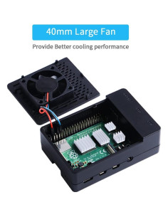 Caja GeeekPi para Raspberry Pi 4 con Ventilador y Disipadores 2