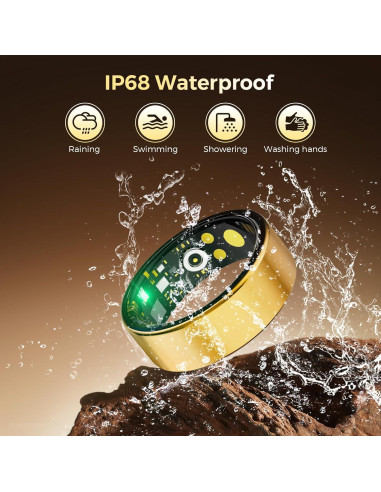 Anillo Inteligente Fervidus para Salud y Fitness, Talla 10