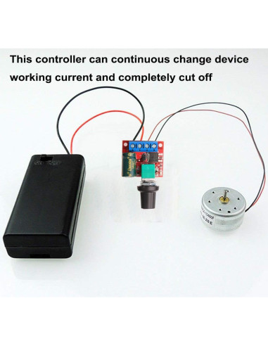 Controlador de Velocidad de Motor DC Mini Gebildet E297 5V-35V 5A