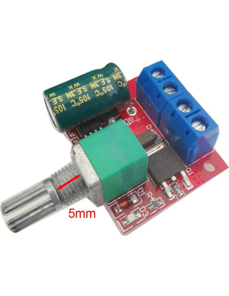 Controlador de Velocidad de Motor DC Mini Gebildet E297 5V-35V 5A