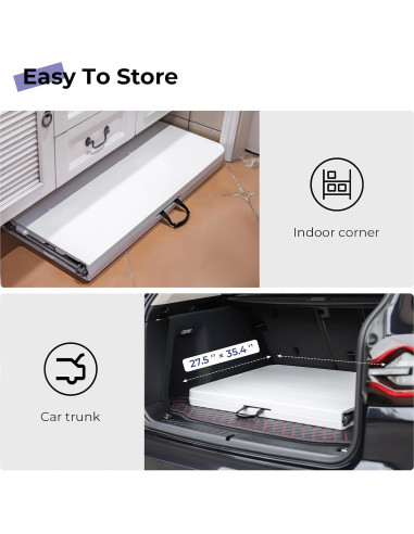 Mesa Plegable 1.83m Byliable Blanca para Interior y Exterior