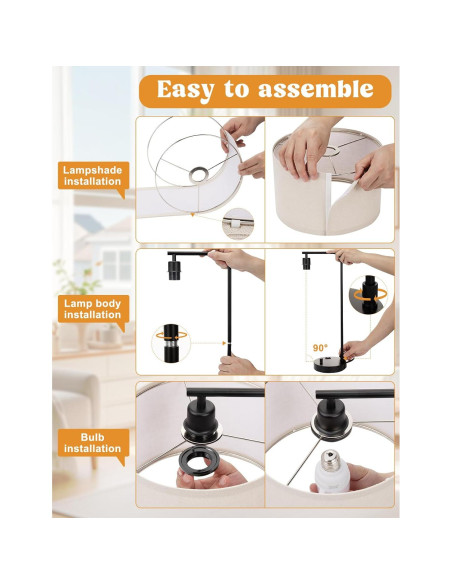 Lámpara de Mesa Regulable Innqoo con USB y Toma de Corriente