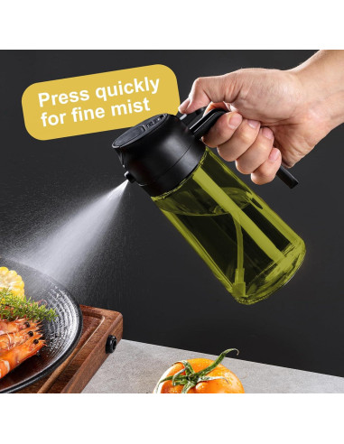 Dispensador de Aceite de Oliva CXINYI 470ml 2 en 1 con Etiquetas