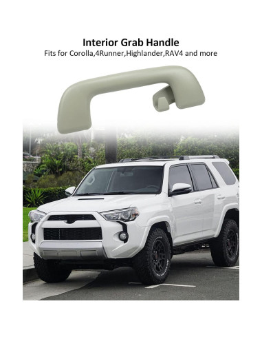Mango de Tirón Interior YIGUCS para Techo Toyota Gris Beige