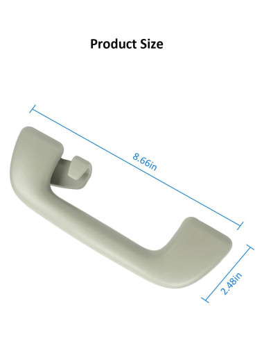 Mango de Tirón Interior YIGUCS para Techo Toyota Gris Beige