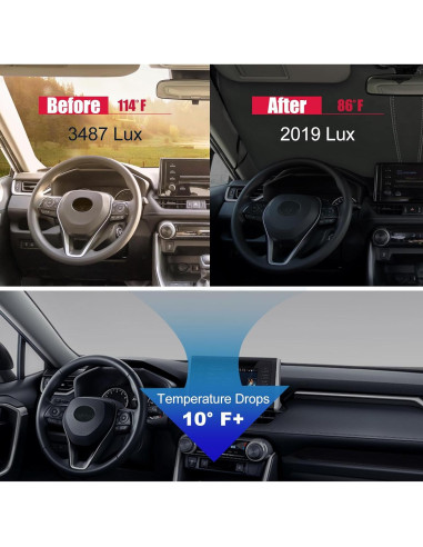 Protector Solar Frontal Plegable JDMCAR para Toyota RAV4 2019-2025