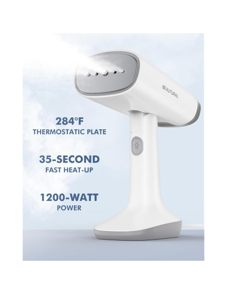 Vaporera de Viaje BEAUTURAL 1200W Doble Voltaje 140ml Vaporera de Viaje BEAUTURAL 1200W Doble Voltaje 140ml