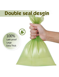 Bolsas de Excremento de Perro Lifegogo 1140 Piezas Verde 2