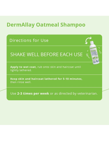 Champú de Avena Dechra 340g - Sin Jabón para Mascotas