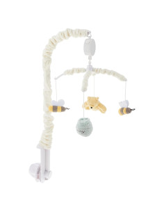 Móvil Musical Winnie the Pooh Clásico 5 Piezas - Marfil y Salvia