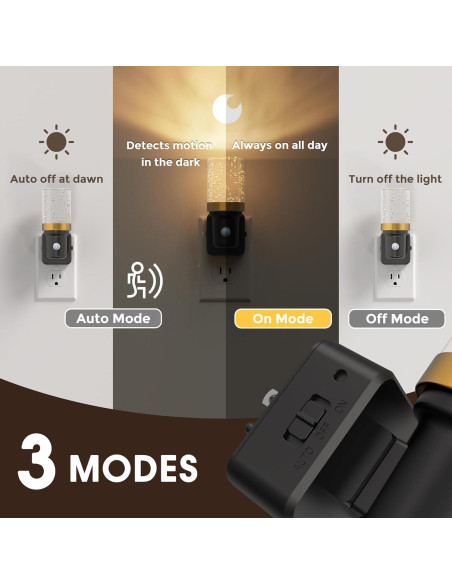 Luz Nocturna LOHAS con Sensor de Movimiento 0-100LM