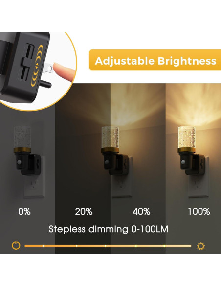 Luz Nocturna LOHAS con Sensor de Movimiento 0-100LM