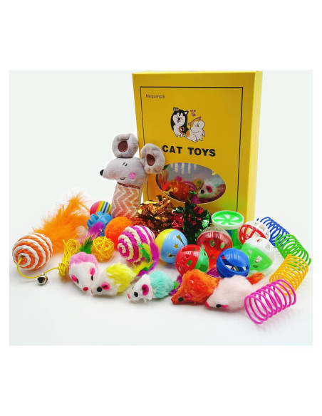 25 Juguetes para Gatos Maiguangta - Variedad de Entretenimiento 25 Juguetes para Gatos Maiguangta - Variedad de Entretenimiento