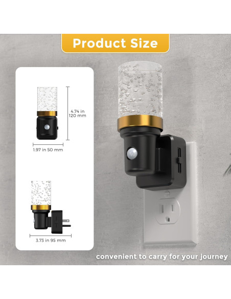 Luz Nocturna LOHAS con Sensor de Movimiento 0-100LM