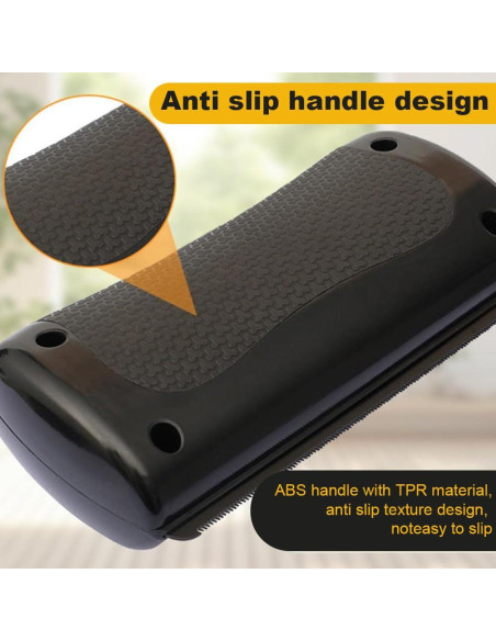 Cepillo Deshedding Rhykin para Mascotas - 2 Piezas, Negro