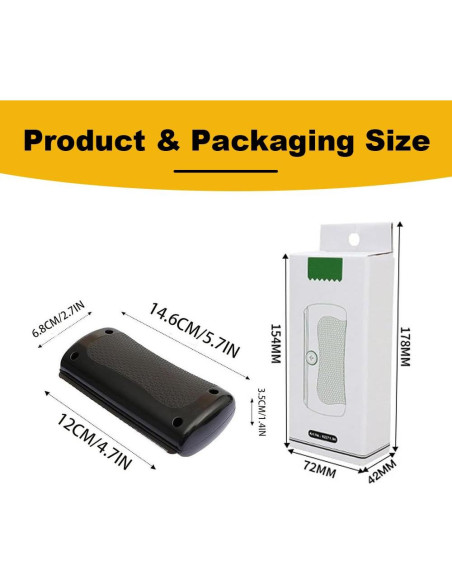 Cepillo Deshedding Rhykin para Mascotas - 2 Piezas, Negro