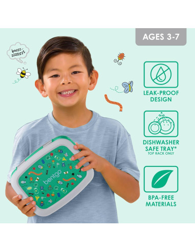 Caja de Almuerzo Bento Bentgo Niños Bichos Amigos 5 Compartimentos