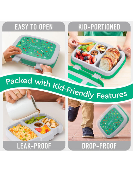 Caja de Almuerzo Bento Bentgo Niños Bichos Amigos 5 Compartimentos