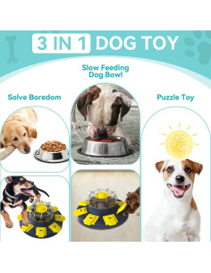 Juguete de Rompecabezas Interactivo Monotre 2 en 1 para Perros 2