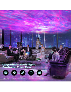 Proyector de Estrellas LPONGPOCUI Astronauta Rosa con Control Remoto 2