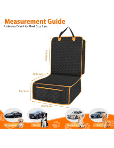 Funda de Asiento Delantero Homsunyi para Perro Impermeable 2