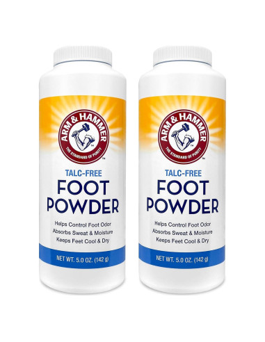 Polvo para pies sin talco Arm & Hammer 142 g - Paquete de 2