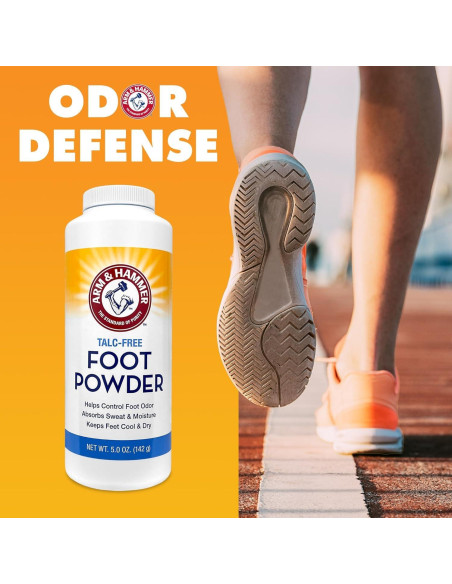 Polvo para pies sin talco Arm & Hammer 142 g - Paquete de 2