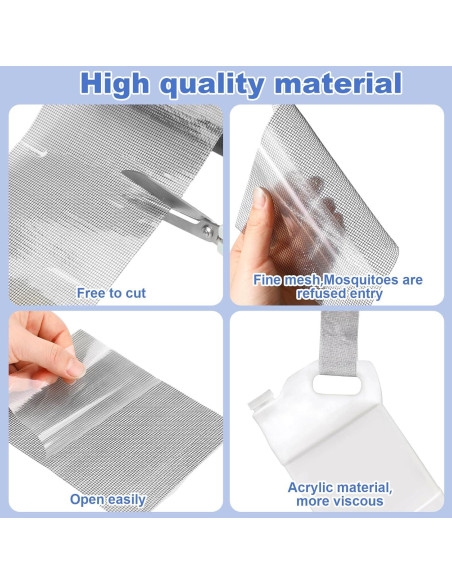 Cinta de Reparación de Malla Fibra de Vidrio CroBlissful 12.7cm x 6.1m