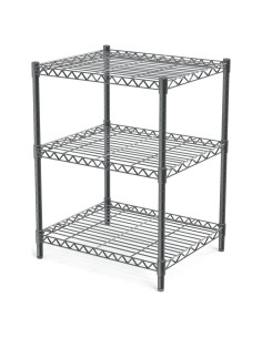 Estante de Almacenamiento AHEONLAR 3 Niveles Gris Ajustable