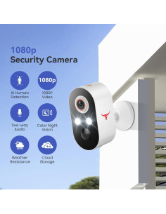 Cámara de Seguridad Inalámbrica 1080p Eken M9 con Visión Nocturna 2