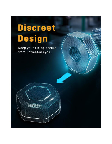 Paquete de 2 Fundas Magnéticas Tagginnc para AirTag - Impermeables y Resistentes