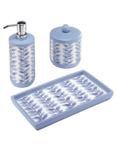 Juego de baño 3 piezas Avanti Linens resina azul