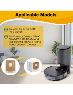 Paquete de 12 bolsas desechables Ucoolbe para aspiradora T8 2